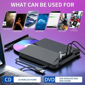 7-in-1 USB-C External DVD Drive